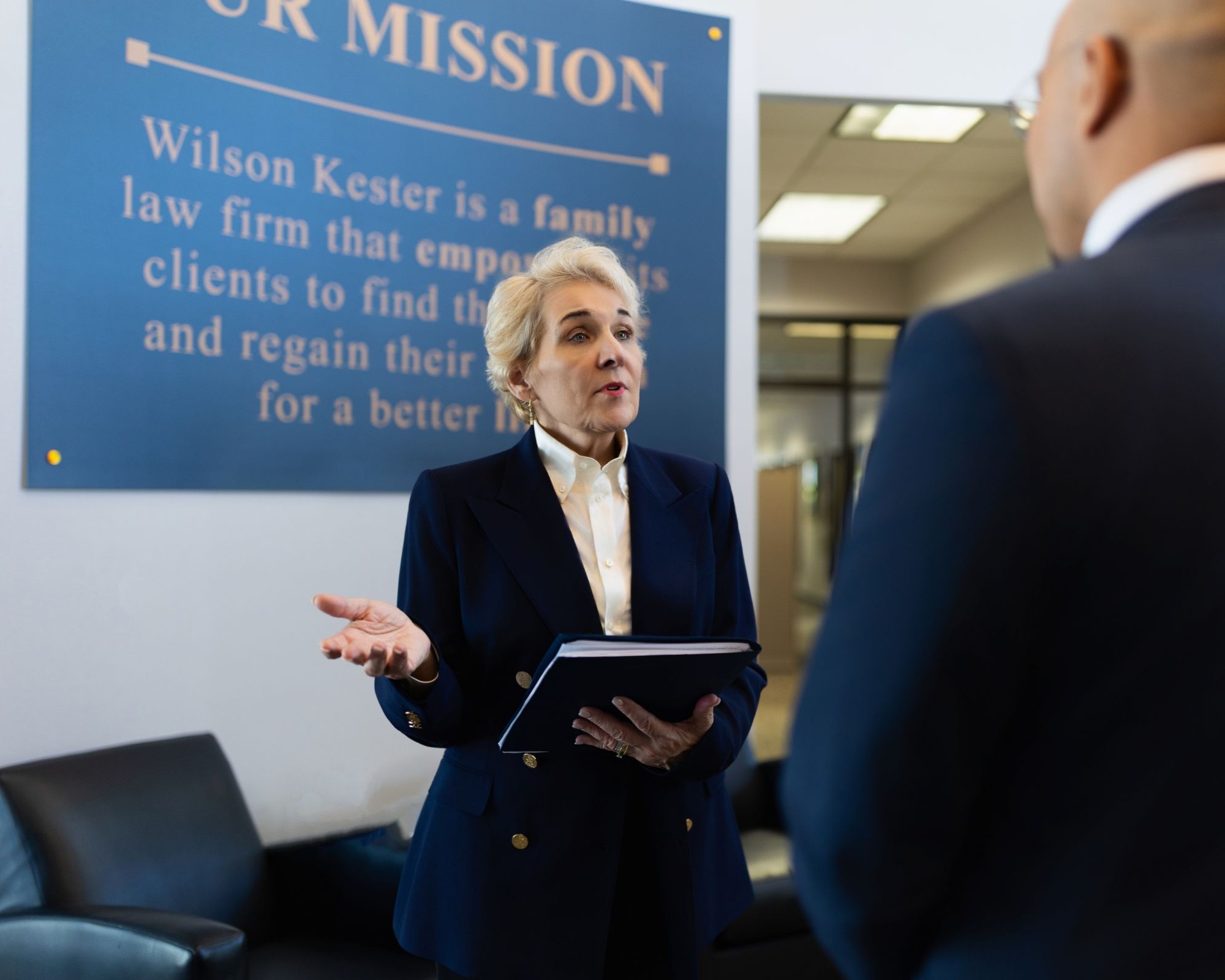 family law attorney discussing plans