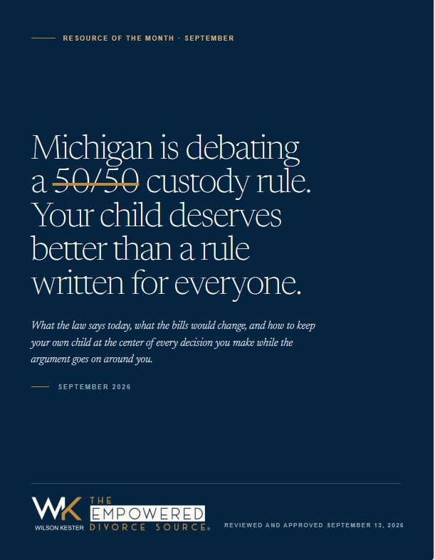 There Is No 50/50 Rule in Michigan — parenting time guide